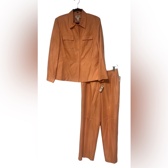 Talbots Vibrant Orange Pantsuit - Picture 13 of 13